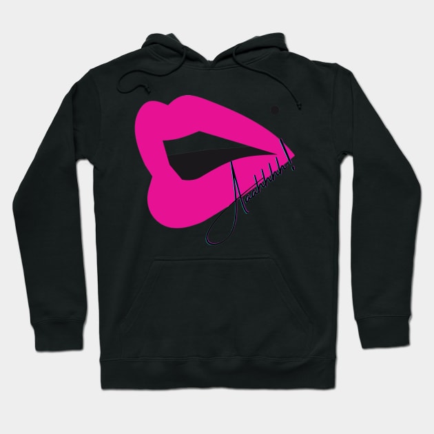 Purple Lips... Aaahhhh! Hoodie by boldstuffshop